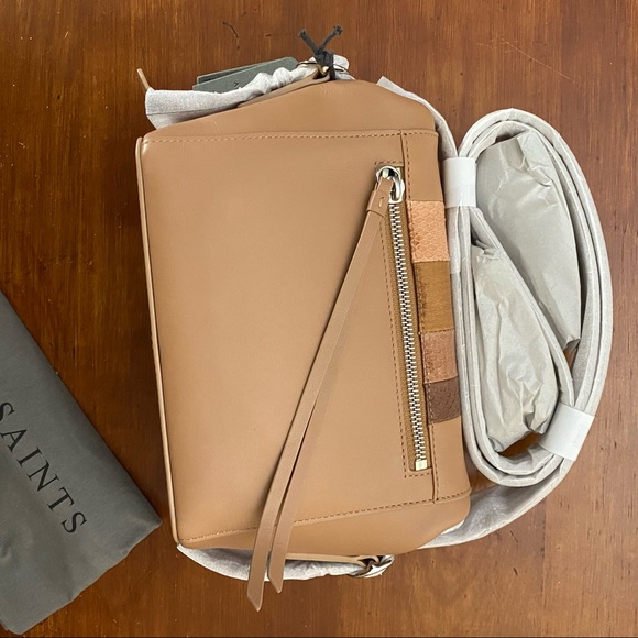 All Saints Leather Crossbody Bag - Picture 6 of 13